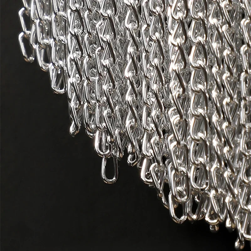 Italian Tassels Wall Lamp Aluminum Chain Light Loft Mid