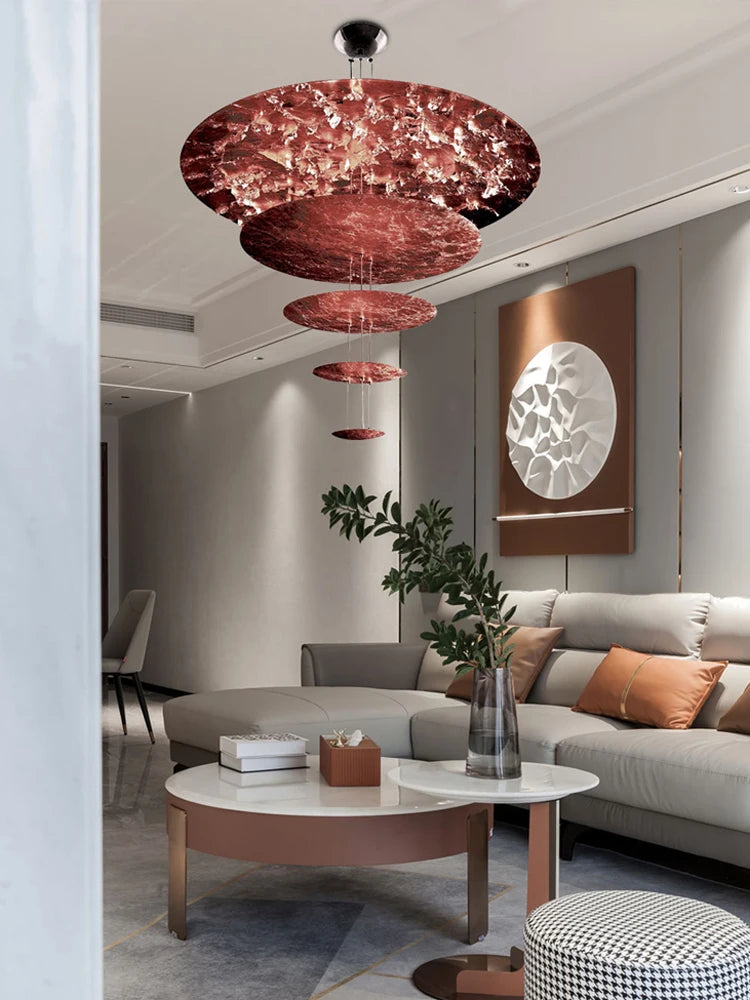 2 Layer Chrome Umbrella Dimmable LED Chandelier