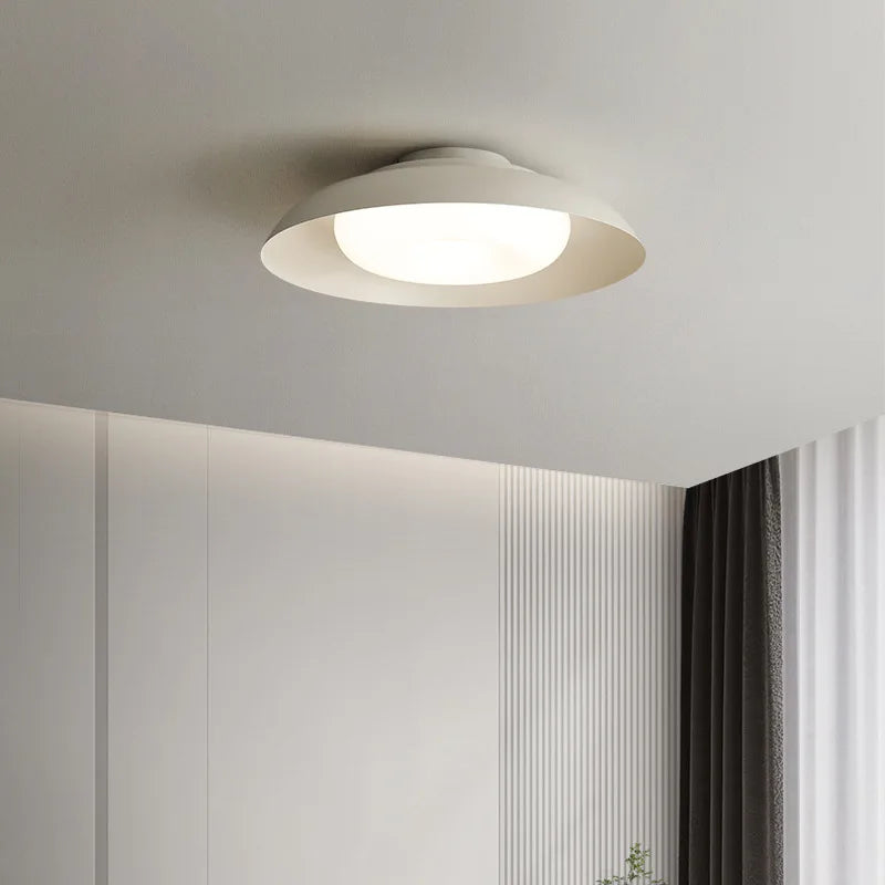 Bedroom White LED Ceiling Lights Nordic Dining Room Metal