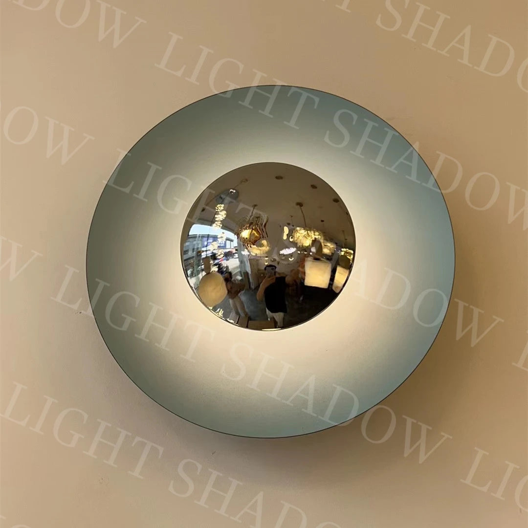 Art Wall Light Designer Sconce Porch Bedroom Bedside Round