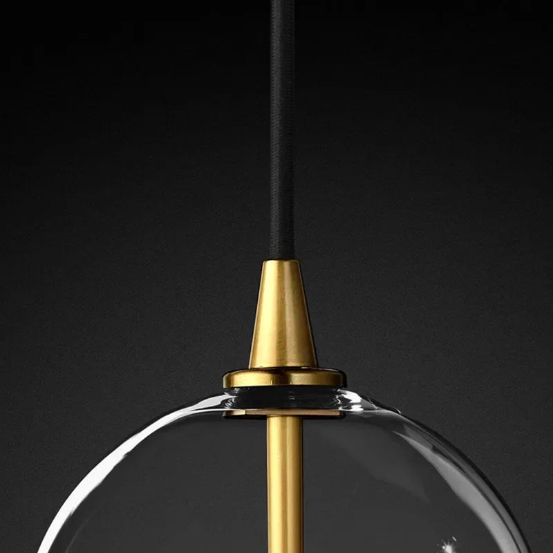 1 Light Clear Glass Globe LED G4 Luminaires Pendant Lights