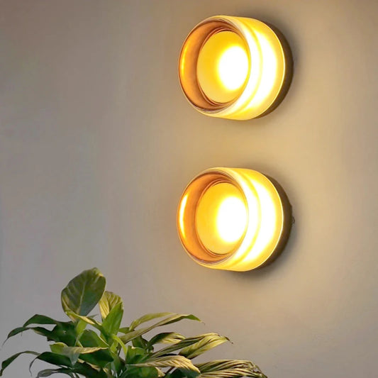 Small Wall Light White Yellow Grey Green Acrylic Indoor
