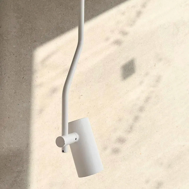 Art LED Pendant Light White Black Metal