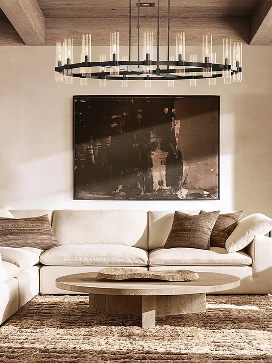 American Vintage Black Brass Silver E14 LED Pendant Light
