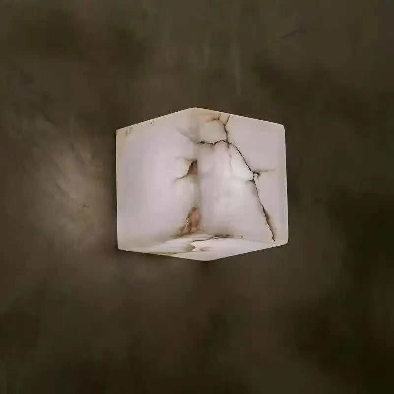 High-End Cube Natural Marble LED Wall