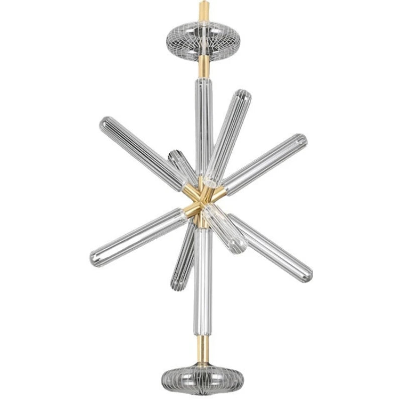 Novelty Clear Glass Gold Chandeliers