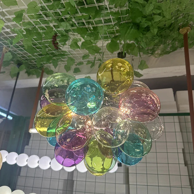 Romantic Pendant Light E14 G9 Bulb Purple Blue Green Yellow