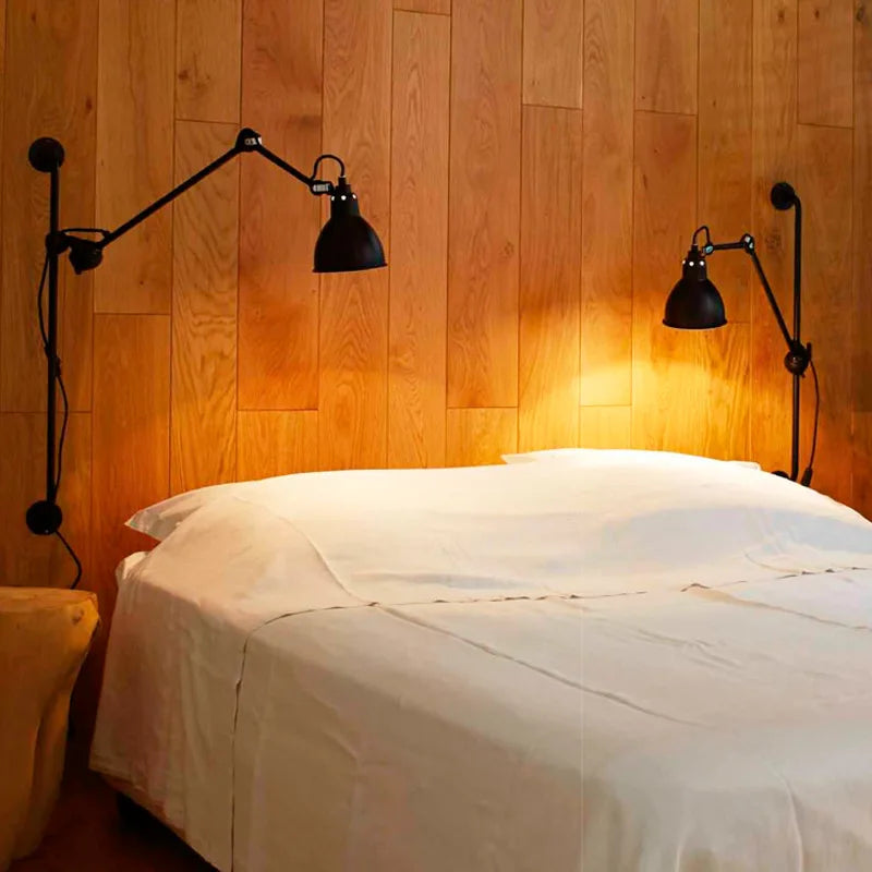 American Home Wall Lamp E14 Bulb Plug Bedroom Reading