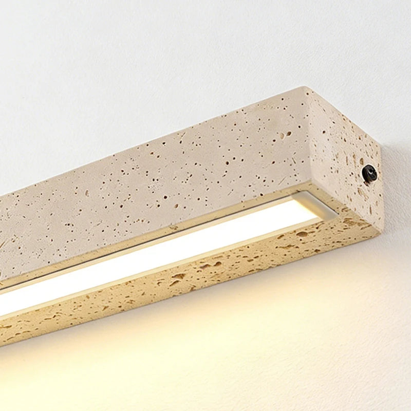 Cuboid Real Stone Wall Lamp House Marble Indoor