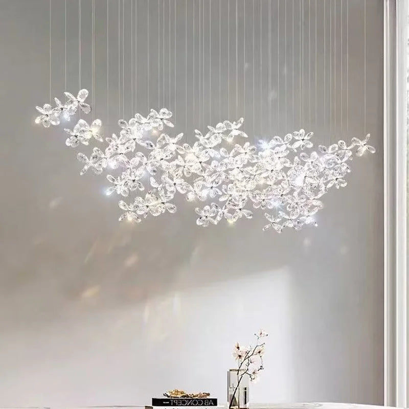 French Dining Room Crystal LED Pendant Lights