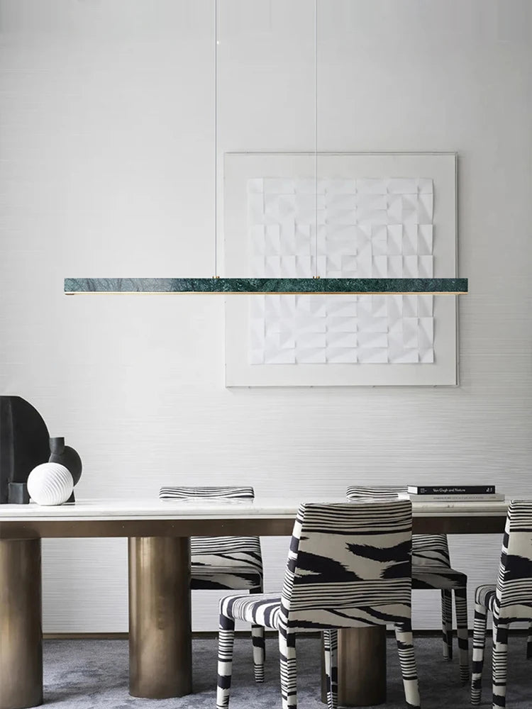 Dimmable LED Vintage Black Green Marble