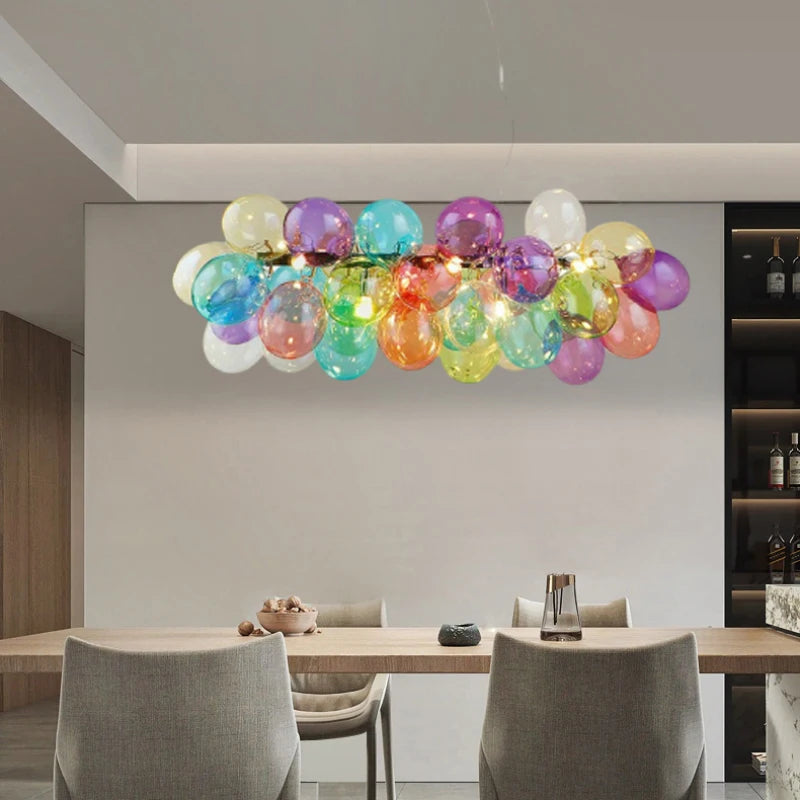 Romantic Colorful Glass Chandelier