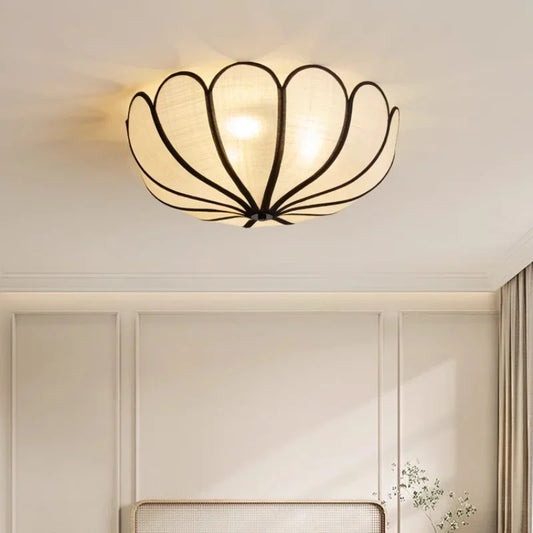 Nordic E27 Wabi Sabi Ceiling Lamp Bedroom Romantic Light
