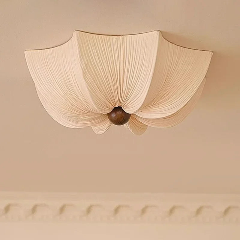 Nordic Wabi Sabi Fabric Ceiling Lights Living Room Cloth