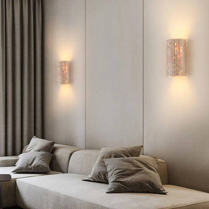 Three-Dimensional Natural Stone Wall Light Outdoor 3000K