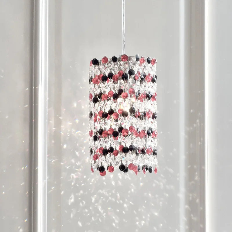 Colorful Sofaside LED E14 Pendant Lights K9 Crystal Suspend