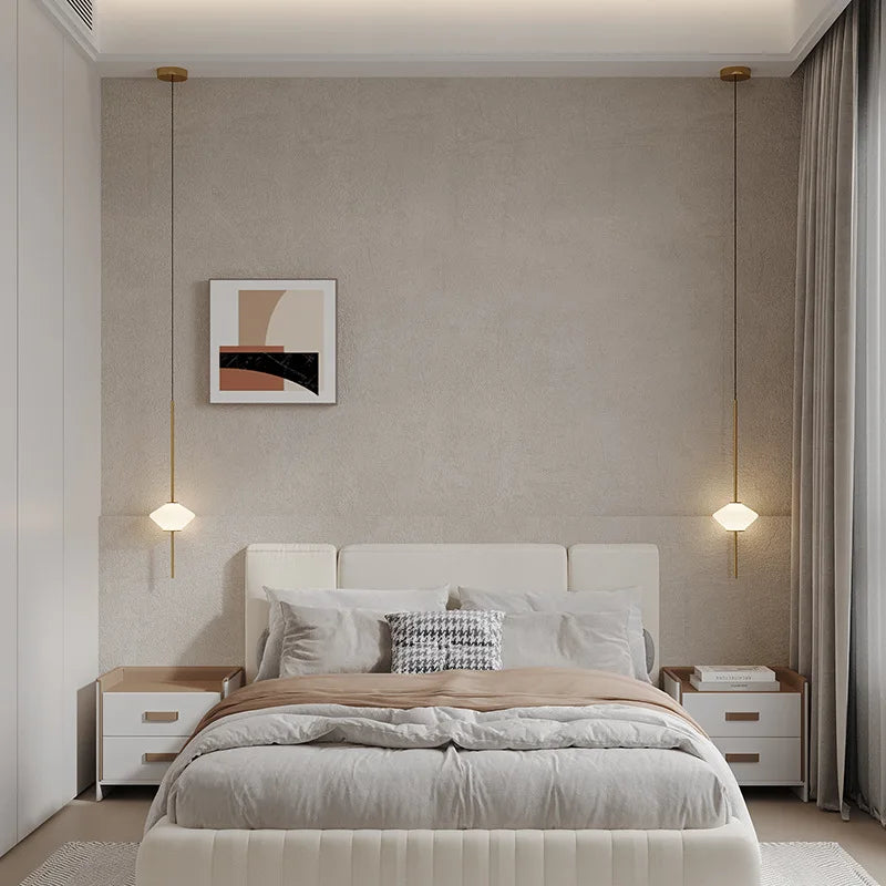 White Glass LED Pendant Lamp