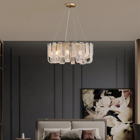 2 Layer Glass Collection Chandeliers
