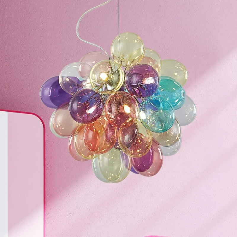 Romantic Pendant Light E14 G9 Bulb Purple Blue Green Yellow
