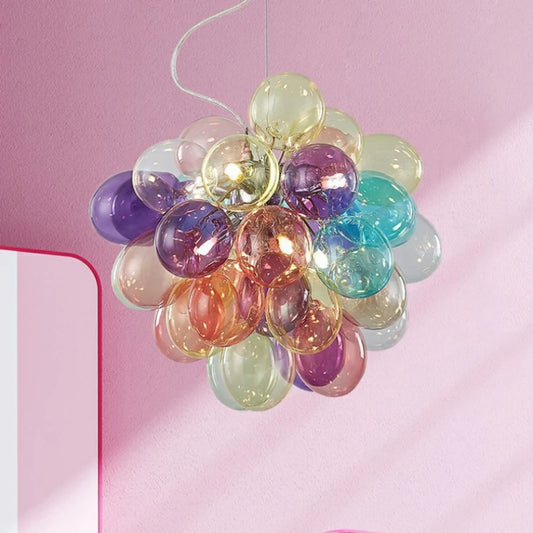 Romantic Pendant Light E14 G9 Bulb Purple Blue Green Yellow