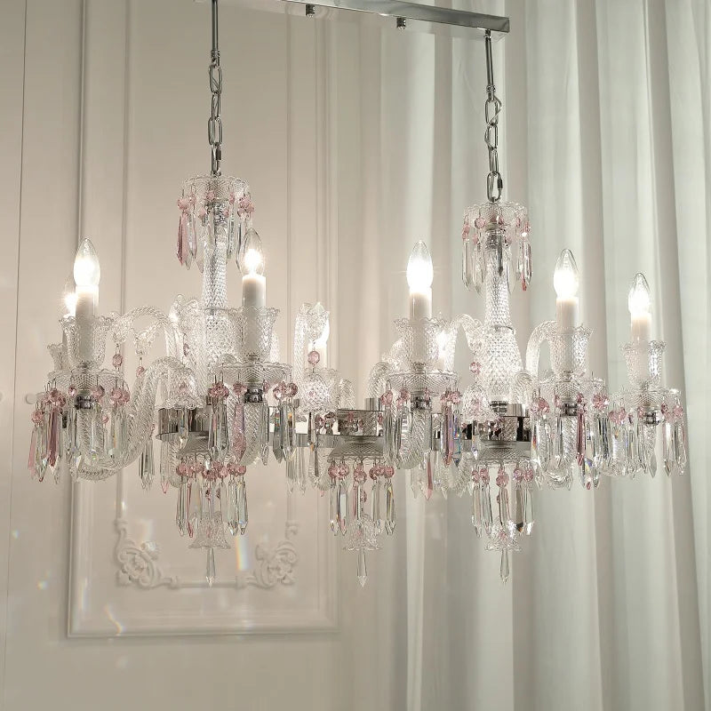 French White Candle E14 LED Chandelier Living Room K9