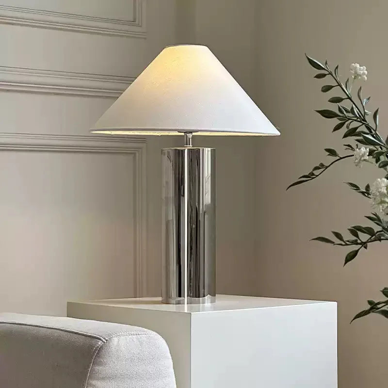 H5 Bamboo Hat Stainless Steel Floor Lamp Simple LED E27