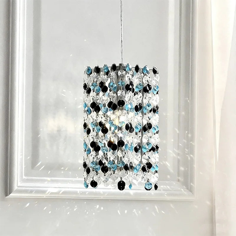 Colorful Sofaside LED E14 Pendant Lights K9 Crystal Suspend