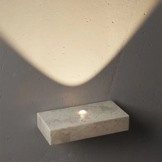 Cuboid Real Stone LED Interior Wall Light Atmosphere Lamp