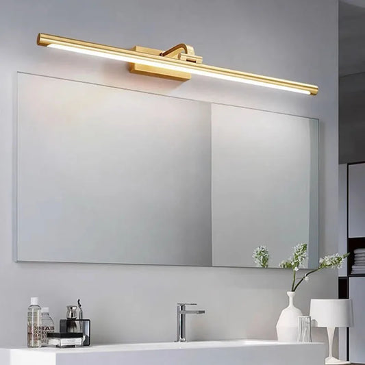 Gold Copper Wall Light Rotatable Mirror