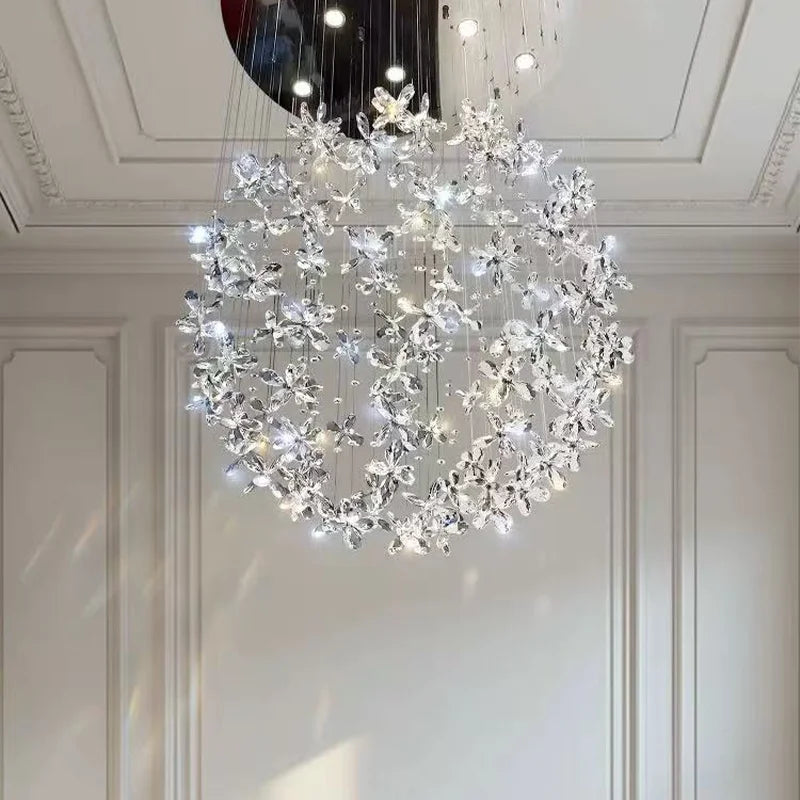 French Dining Room Crystal LED Pendant Lights