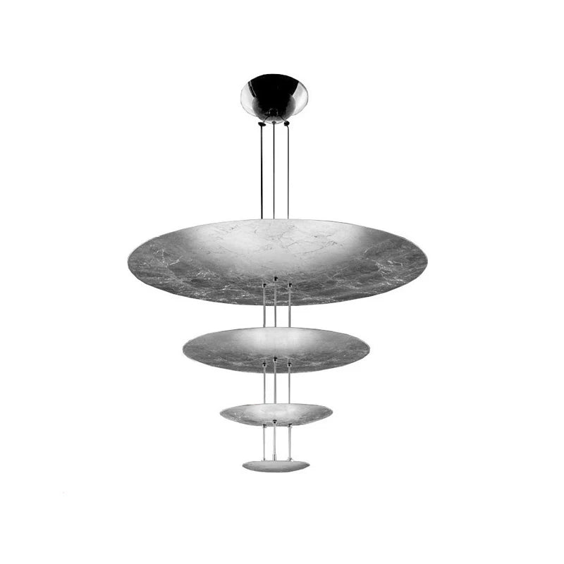 Umbralla Collection LED Chrome Gold 4 Layer Chandelier