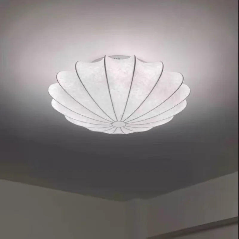Nordic Silk E27 LED Ceiling Light Minimalism White