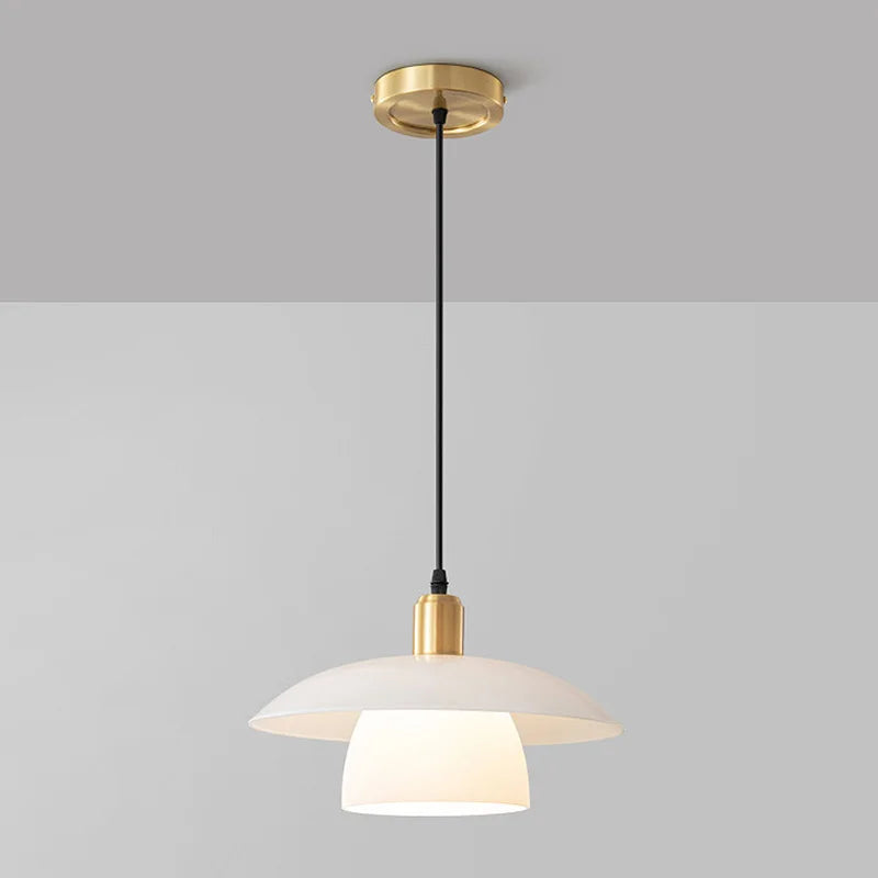 Postmodern Bedroom Bedside Copper Small Chandelier Nordic