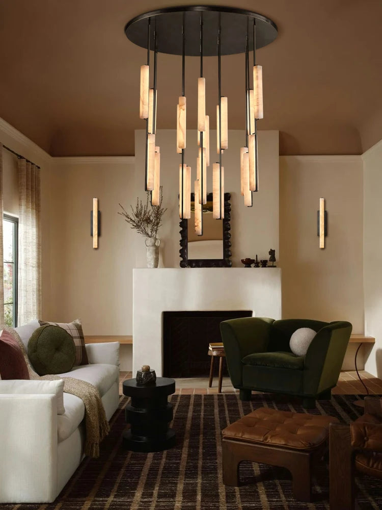 Dimmable LED American Marble Stick Hanging Lamps Pendant
