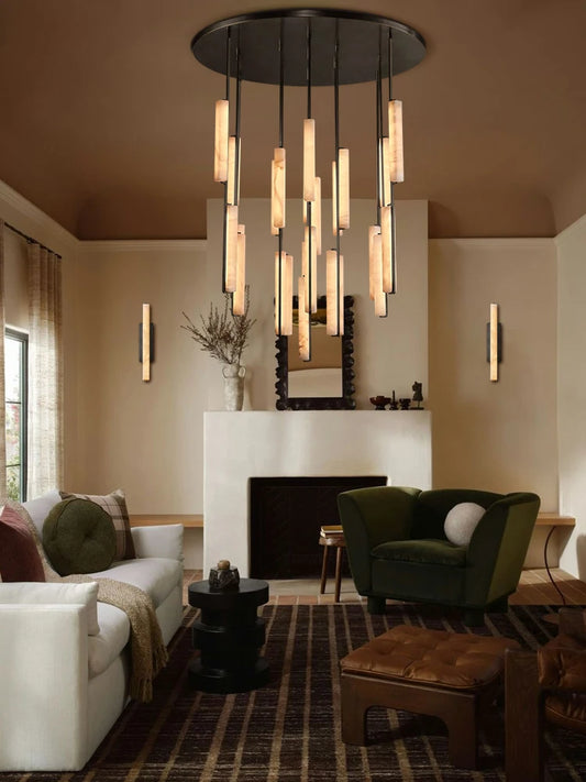 Dimmable LED American Marble Stick Hanging Lamps Pendant