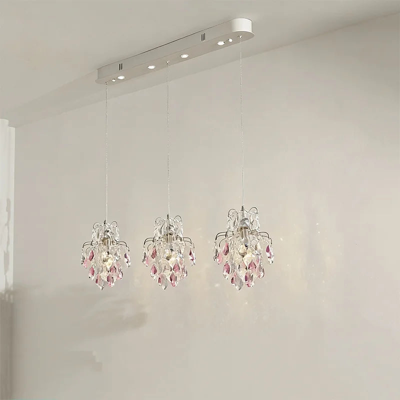K9 Crystal Bedside LED Pendant Lights Home Dining Room E14