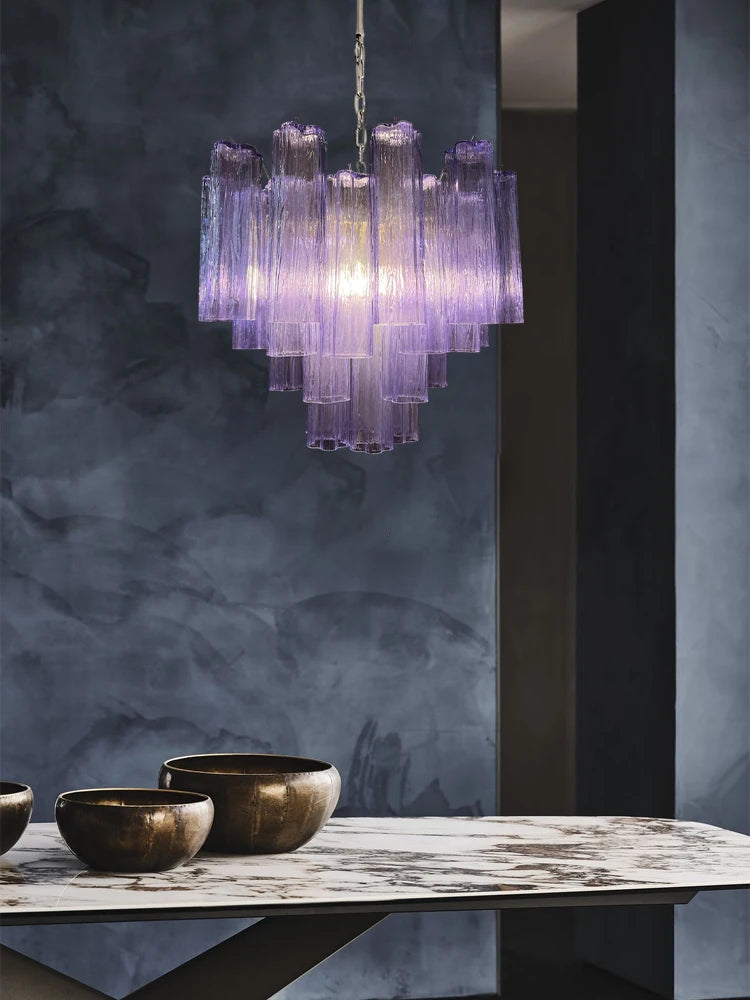 Dark Night Art Murano Design LED Chandelier