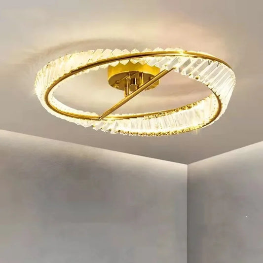 Irregular Plated Gold Metal LED Dimmable Ceiling Light K9