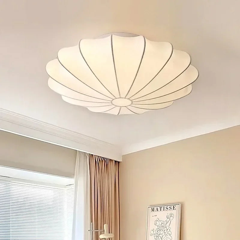 Nordic Silk E27 LED Ceiling Light Minimalism White
