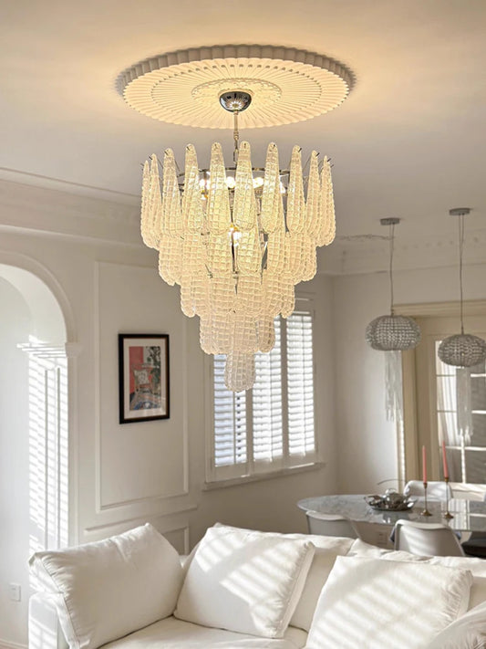 Transform Living Room French Colorized Glass Chandelier E14