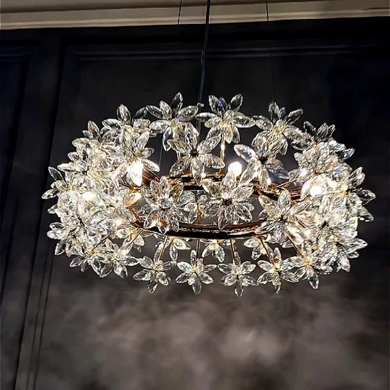 Living Room Crystal Chandelier Light Atmosphere Advanced
