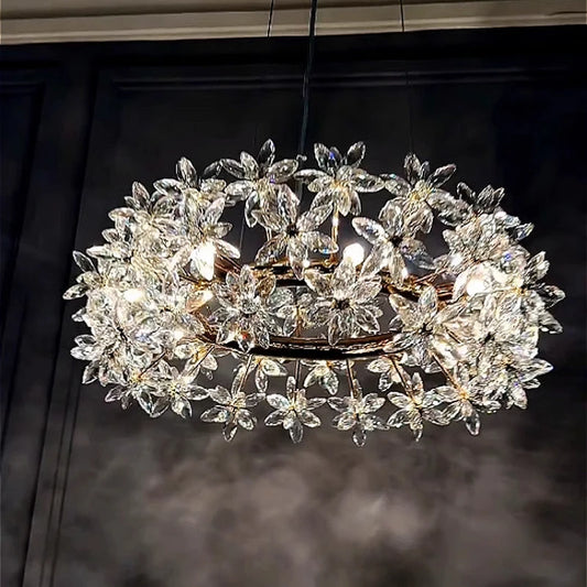 Living Room Crystal Chandelier Light Atmosphere Advanced