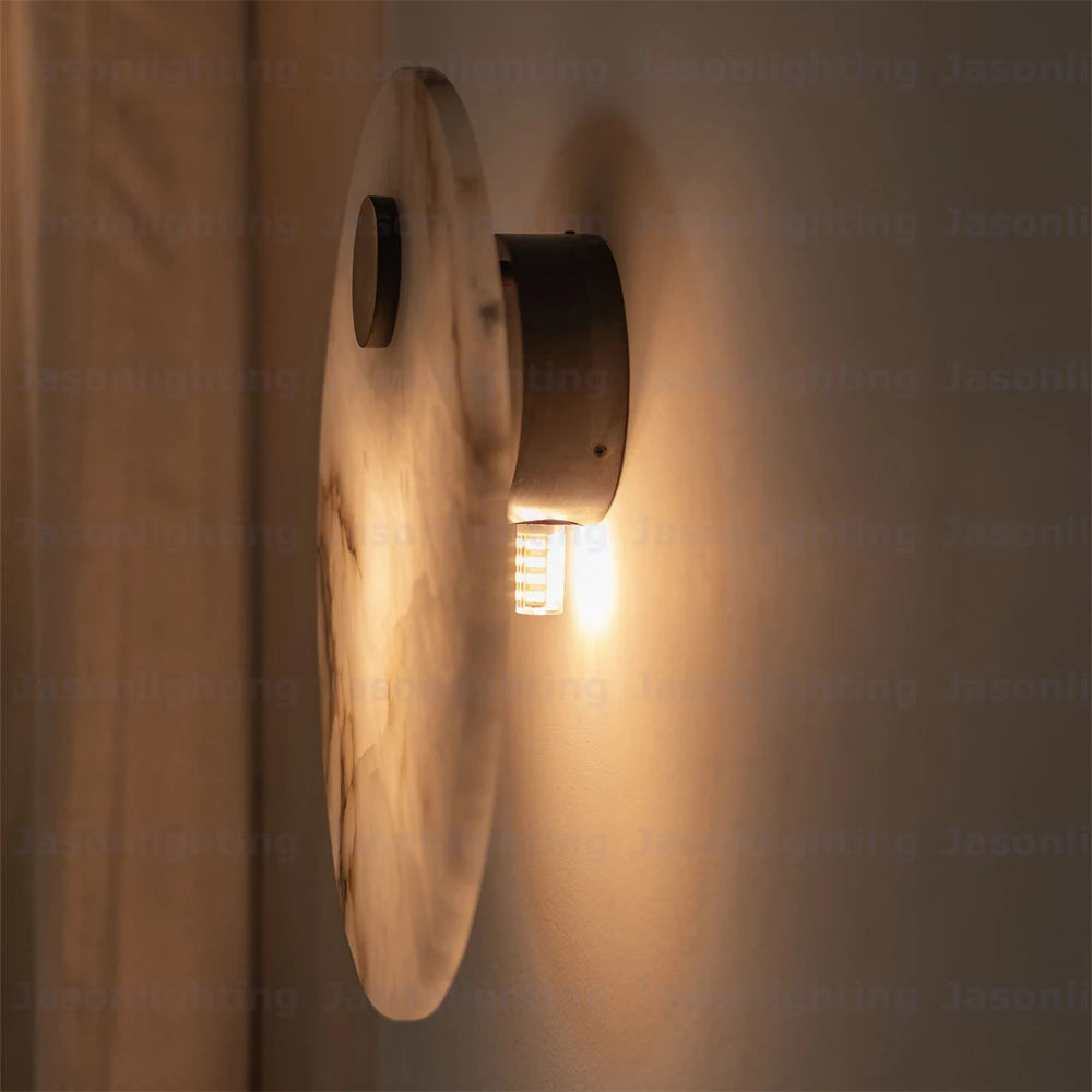 Marble LED Chandelier Alabaster Pendant