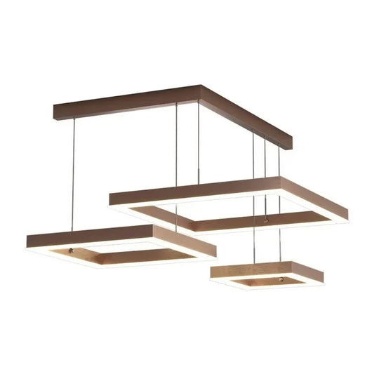 Black Coffee Simple LED Chandelier