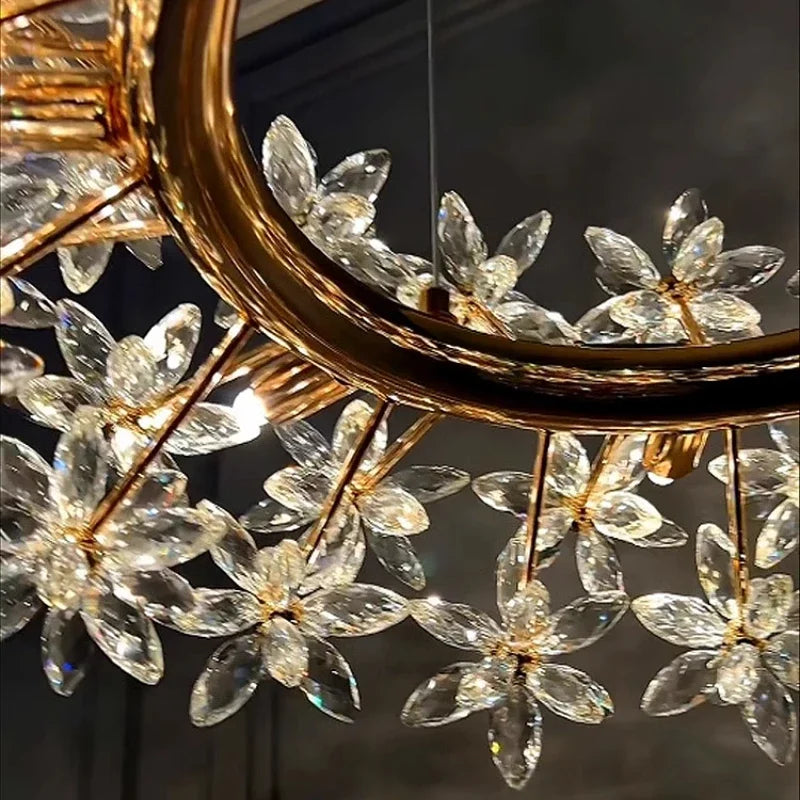 Living Room Crystal Chandelier Light Atmosphere Advanced