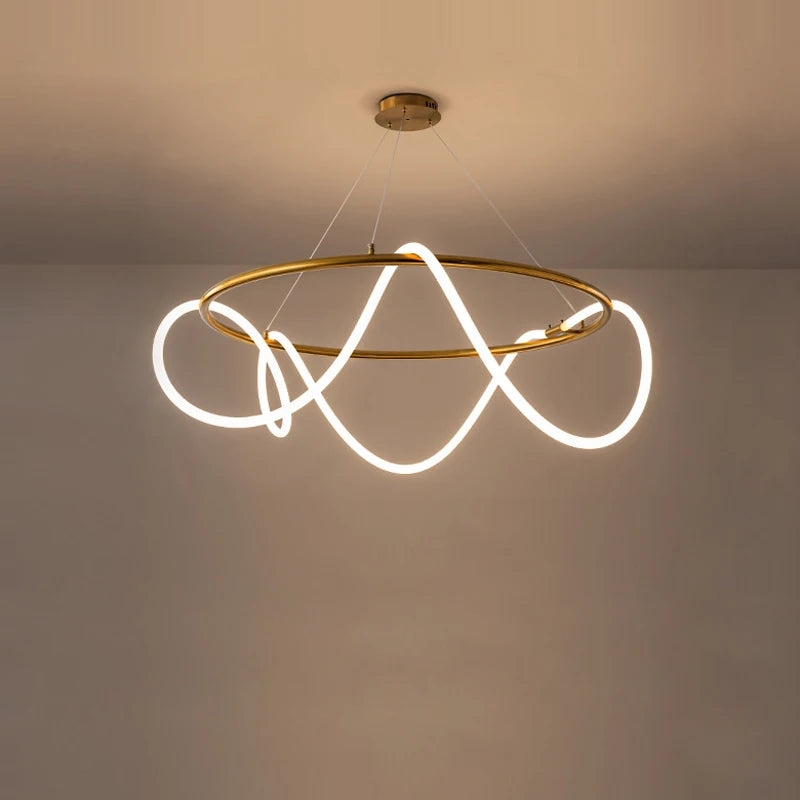 Dimmable LED Golden Silver Minimalism Designer
