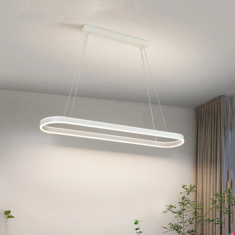 Nordic Minimalism Oval LED Pendant Light