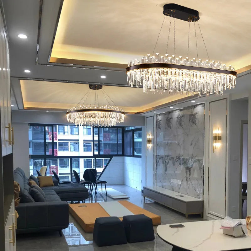 Dimmable LED Crystal Series Gold Black
