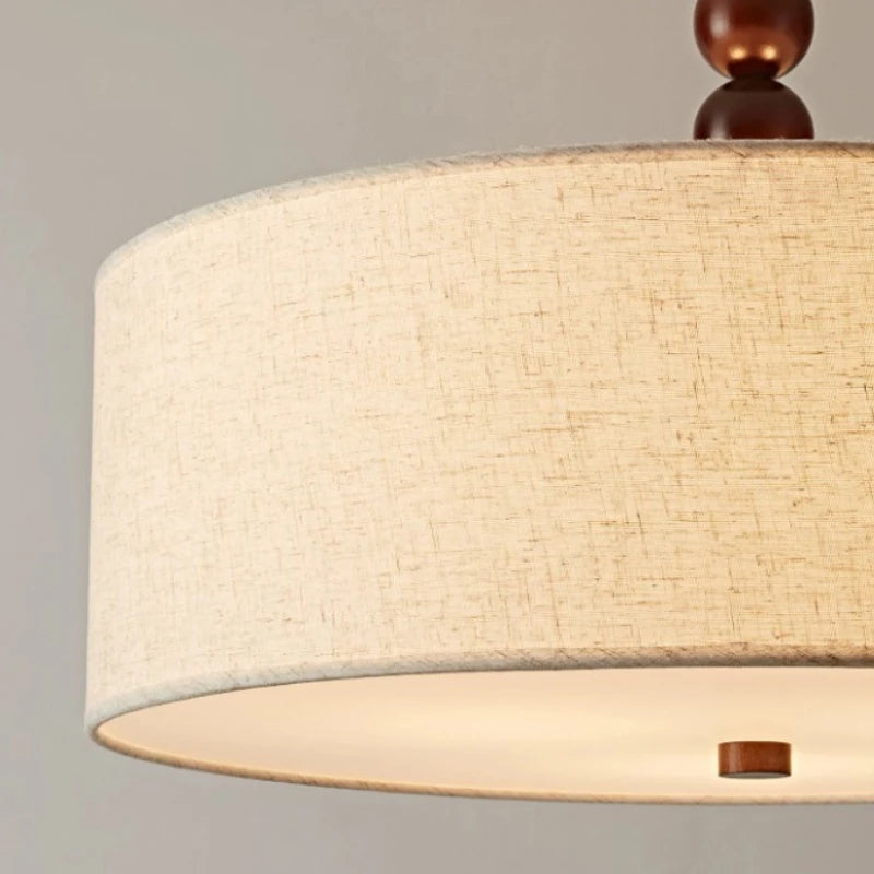 French Fabric Bedroom Dining Room Chandelier Retro