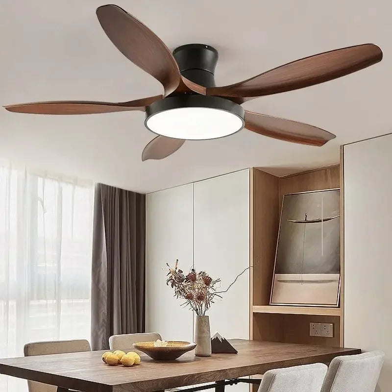 Large Simple Ceiling Fan Light High Low Floor Loft Nordic